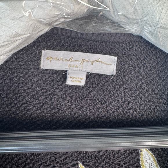 Spiritual Gangster Women's S Oversized Embroidered Distressed Hems Jacket - Picture 8 of 8